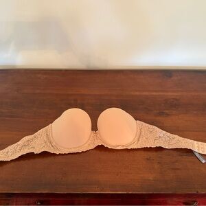 Aerie Lace Underwire Strapless Bra - Nude